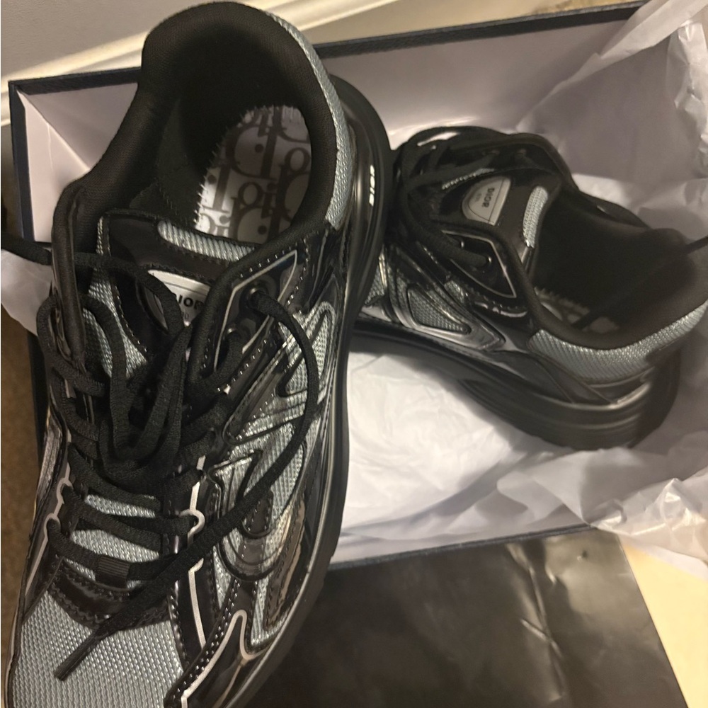 Dior Black and Gray Sneakers